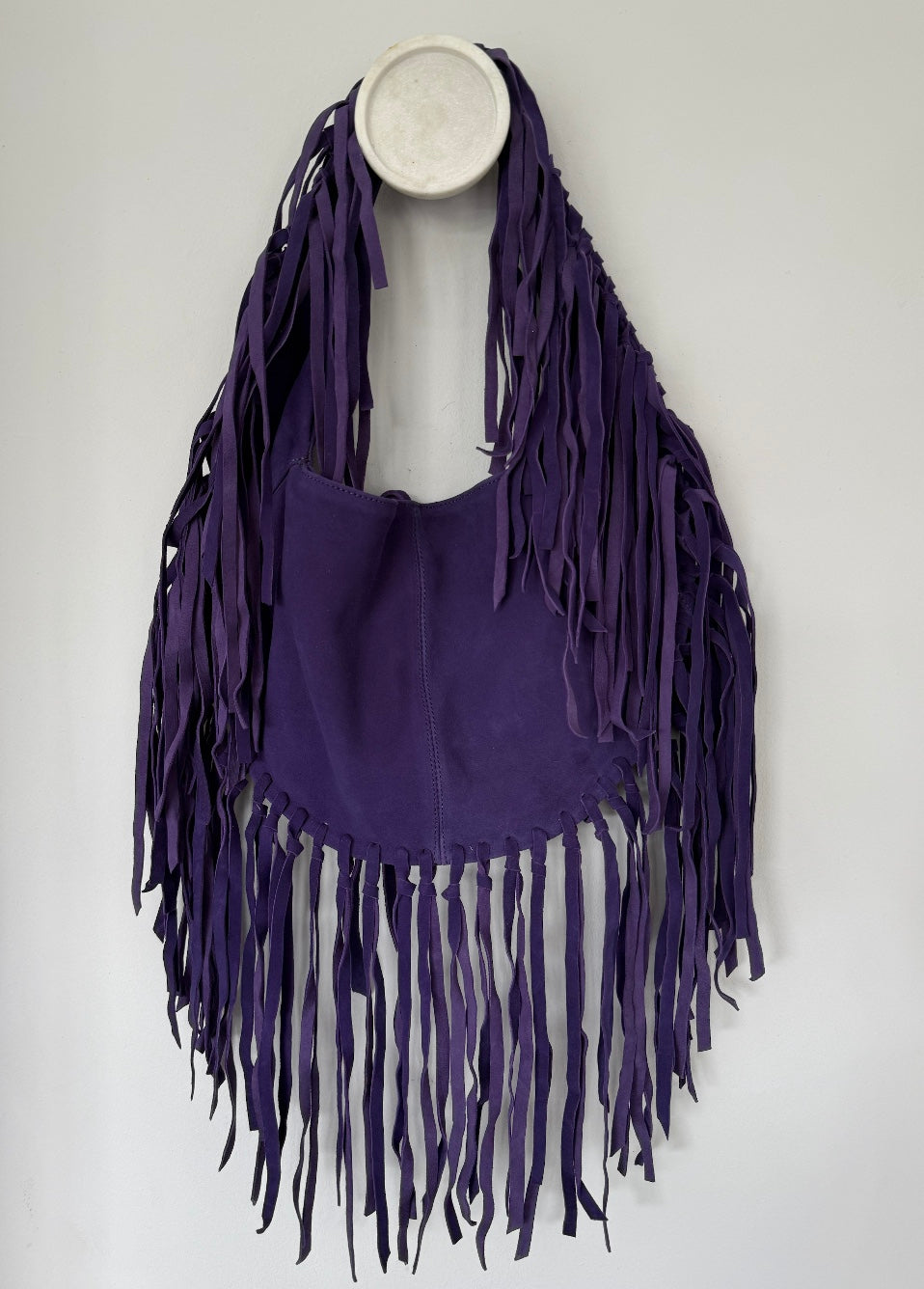 ZM The Label ~ Purple Suede Tassel Bag