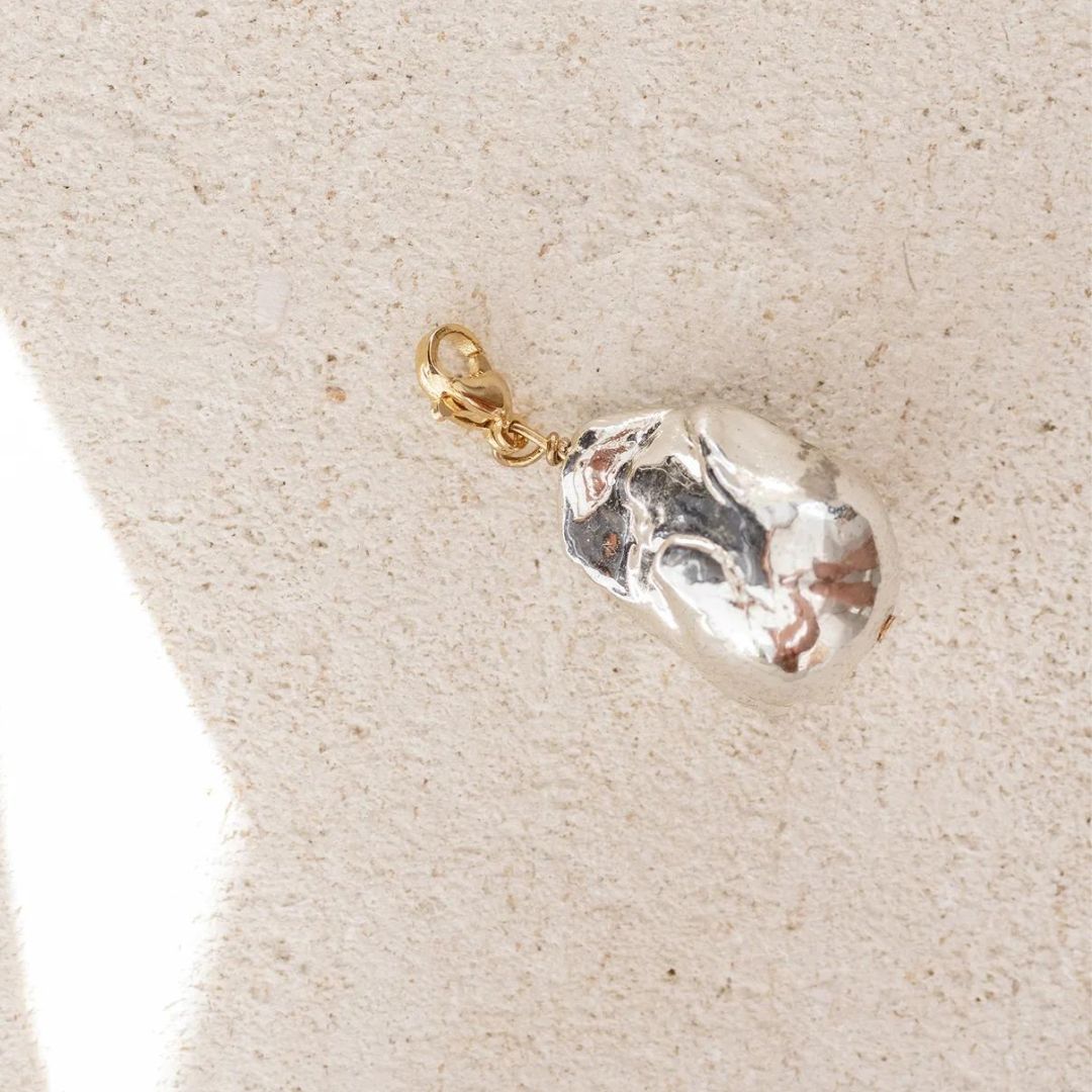 Enesea Silver Dipped Pearl Charm