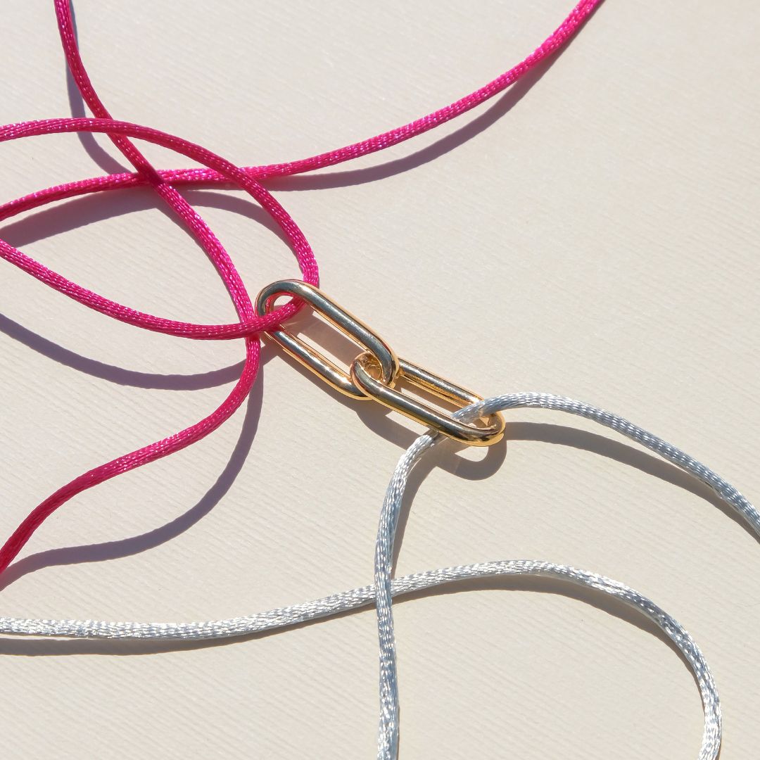 Double Oval Link - String Bracelet