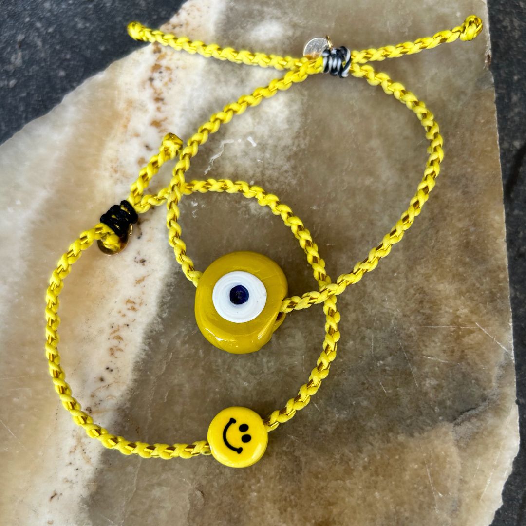 Yellow Charm String Bracelets
