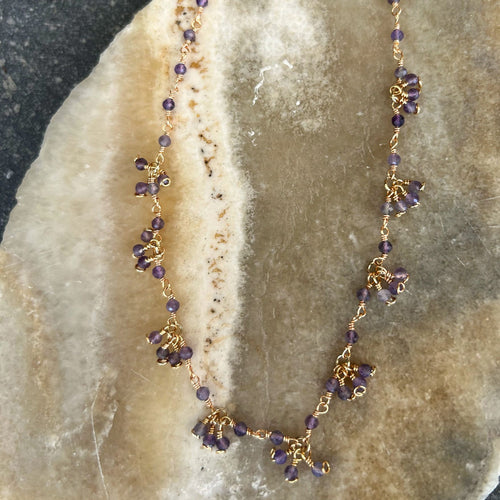 Amethyst Beaded Necklace